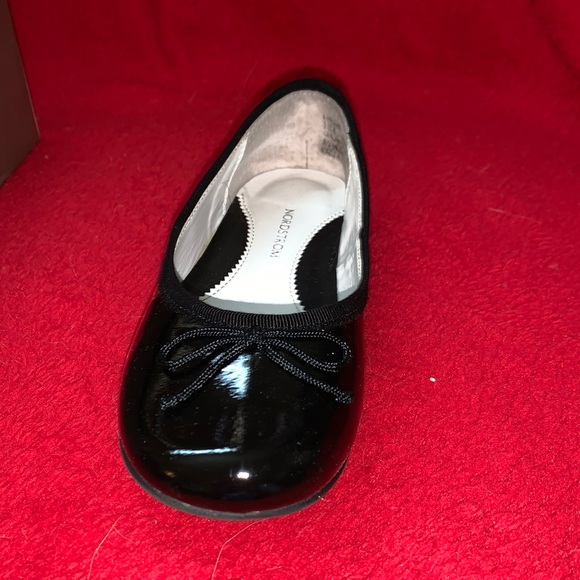 kids black  Patton flats - Picture 1 of 5